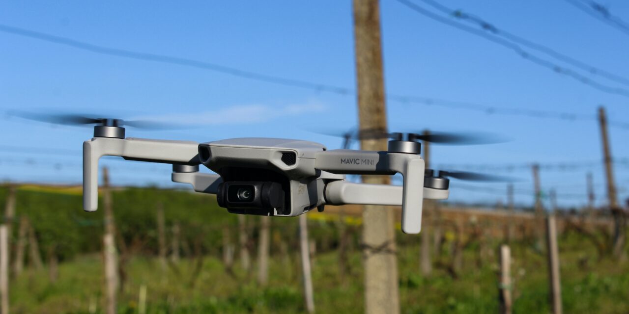 Drone use for viticulture farming